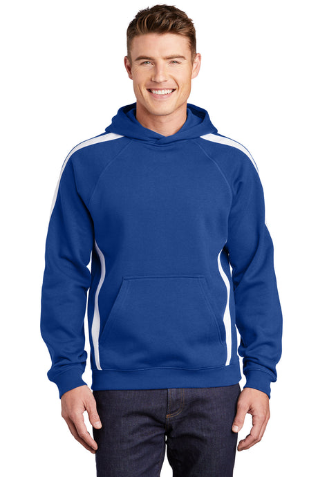 Sport-Tek Men's   Sleeve Stripe Pullover Hooded Sweatshirt