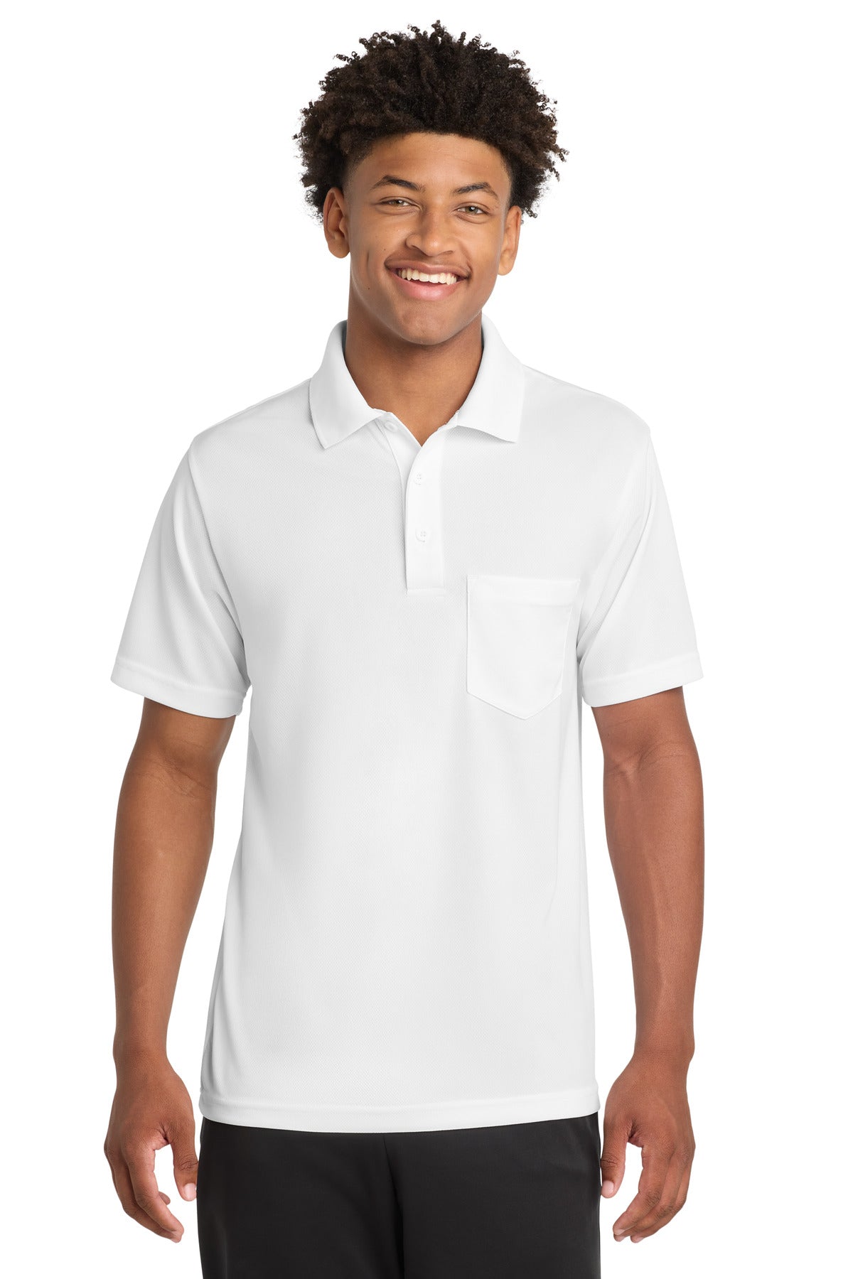 Sport-Tek Men's    PosiCharge    RacerMesh    Pocket Polo