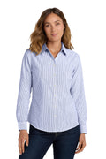 Port Authority Women's    SuperPro    Oxford Stripe Shirt
