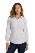 Port Authority Women's    SuperPro    Oxford Stripe Shirt