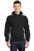 Sport-Tek Men's   Sleeve Stripe Pullover Hooded Sweatshirt