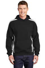 Sport-Tek Men's   Sleeve Stripe Pullover Hooded Sweatshirt