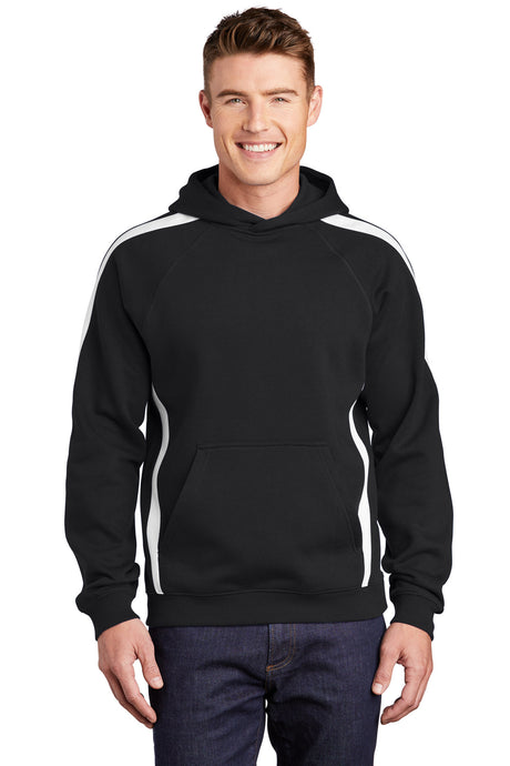 Sport-Tek Men's   Sleeve Stripe Pullover Hooded Sweatshirt