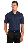 Sport-Tek Men's   PosiCharge   Active Textured Colorblock Polo-1
