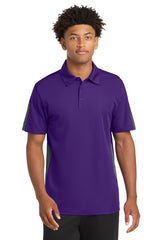 Sport-Tek Men's   PosiCharge   Active Textured Colorblock Polo
