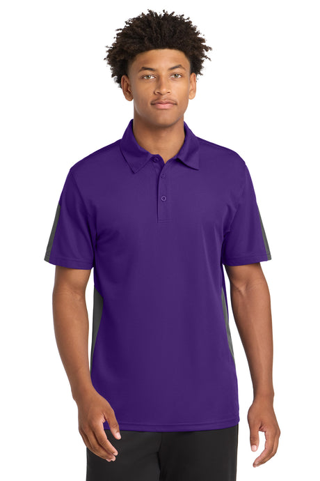 Sport-Tek Men's   PosiCharge   Active Textured Colorblock Polo