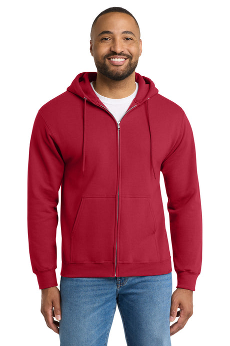 Port & Co Men's   Tall Essential Fleece Full-Zip Hooded Sweatshirt