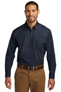 Port Authority Men's   Long Sleeve Carefree Poplin Shirt