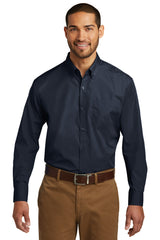 Port Authority Men's   Long Sleeve Carefree Poplin Shirt