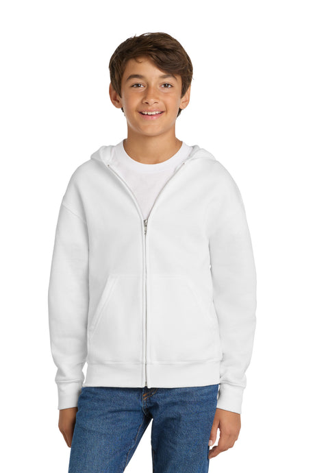 Port & Co Youth   Core Fleece Full-Zip Hooded Sweatshirt