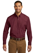 Port Authority Men's   Long Sleeve Carefree Poplin Shirt