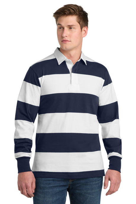 Sport-Tek Men's   Classic Long Sleeve Rugby Polo