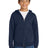 Port & Co Youth   Core Fleece Full-Zip Hooded Sweatshirt