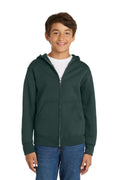Port & Co Youth   Core Fleece Full-Zip Hooded Sweatshirt