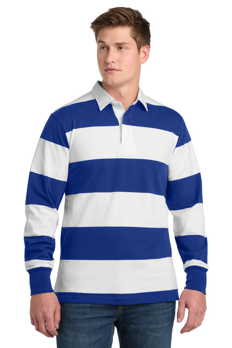 Sport-Tek Men's   Classic Long Sleeve Rugby Polo