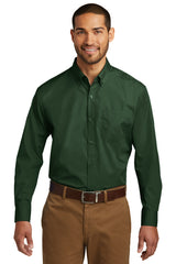 Port Authority Men's   Long Sleeve Carefree Poplin Shirt
