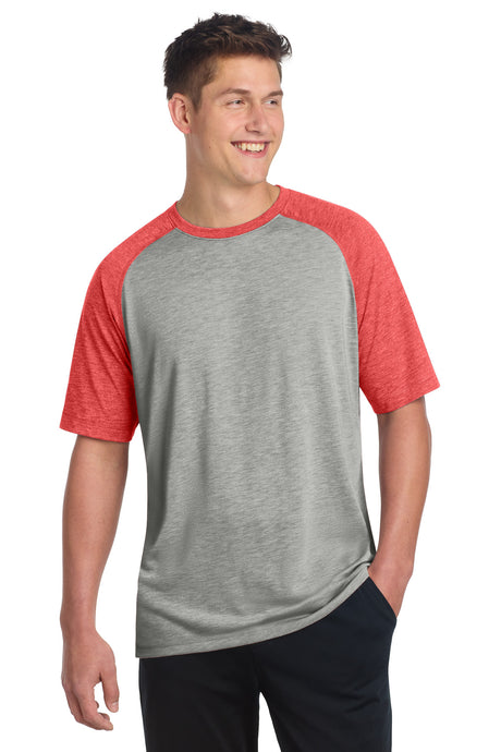 Sport-Tek Men's    PosiCharge    Tri-Blend Wicking Raglan Tee