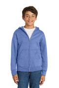 Port & Co Youth   Core Fleece Full-Zip Hooded Sweatshirt