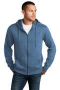 District Men's    Perfect Weight    Fleece Full-Zip Hoodie DT1103