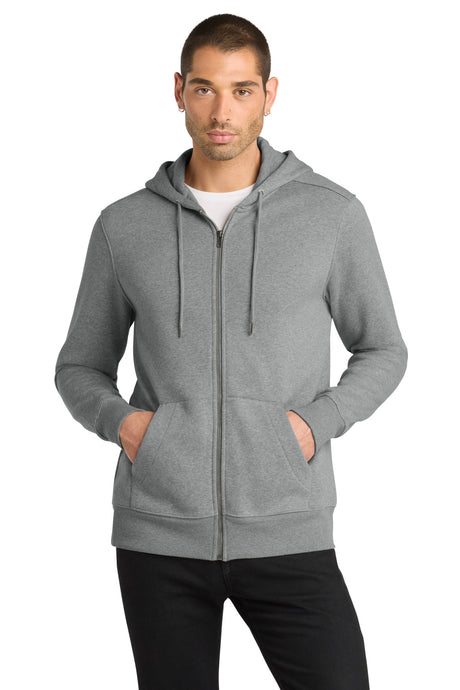 District Men's    Perfect Weight    Fleece Full-Zip Hoodie DT1103