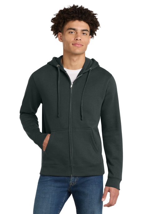 District Men's   V.I.T.  Fleece Full-Zip Hoodie DT6102