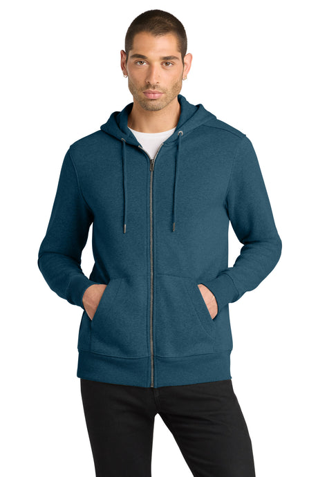 District Men's    Perfect Weight    Fleece Full-Zip Hoodie DT1103