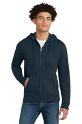 District Men's   V.I.T.  Fleece Full-Zip Hoodie DT6102