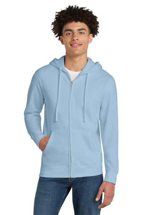 District Men's   V.I.T.  Fleece Full-Zip Hoodie DT6102