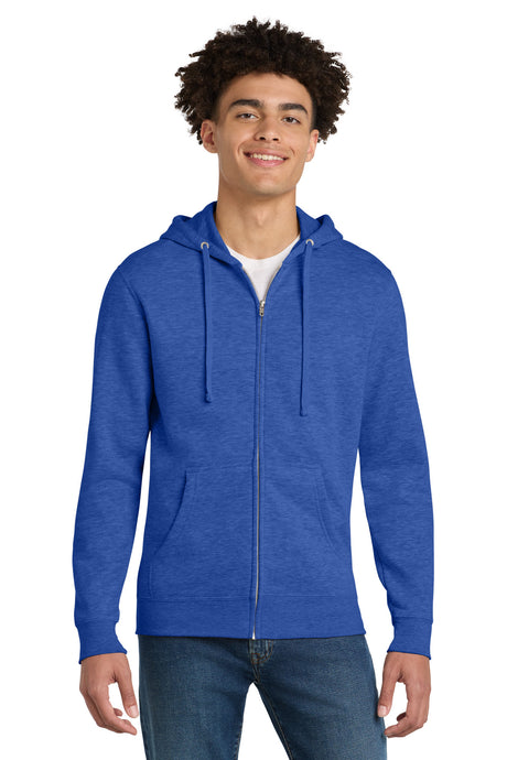 District Men's   V.I.T.  Fleece Full-Zip Hoodie DT6102