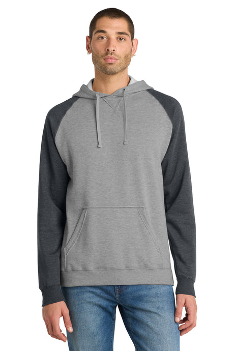 District Men's   Lightweight Fleece Raglan Hoodie