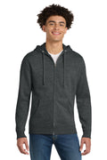 District Men's   V.I.T.  Fleece Full-Zip Hoodie DT6102