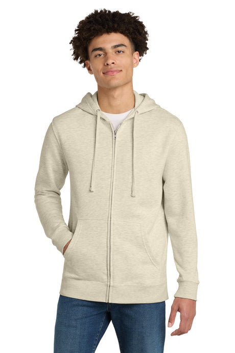 District Men's   V.I.T.  Fleece Full-Zip Hoodie DT6102