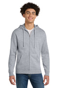 District Men's   V.I.T.  Fleece Full-Zip Hoodie DT6102