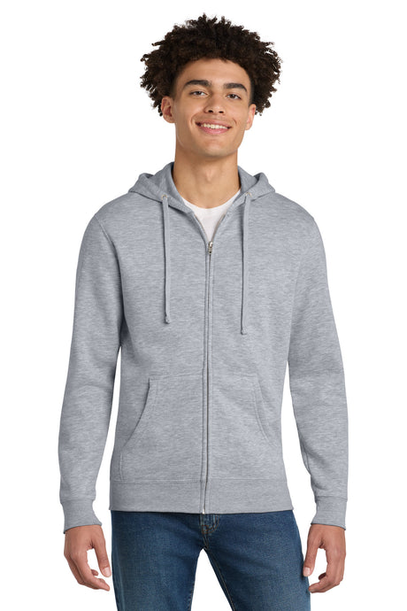 District Men's   V.I.T.  Fleece Full-Zip Hoodie DT6102