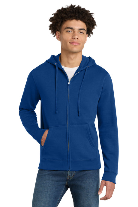 District Men's   V.I.T.  Fleece Full-Zip Hoodie DT6102