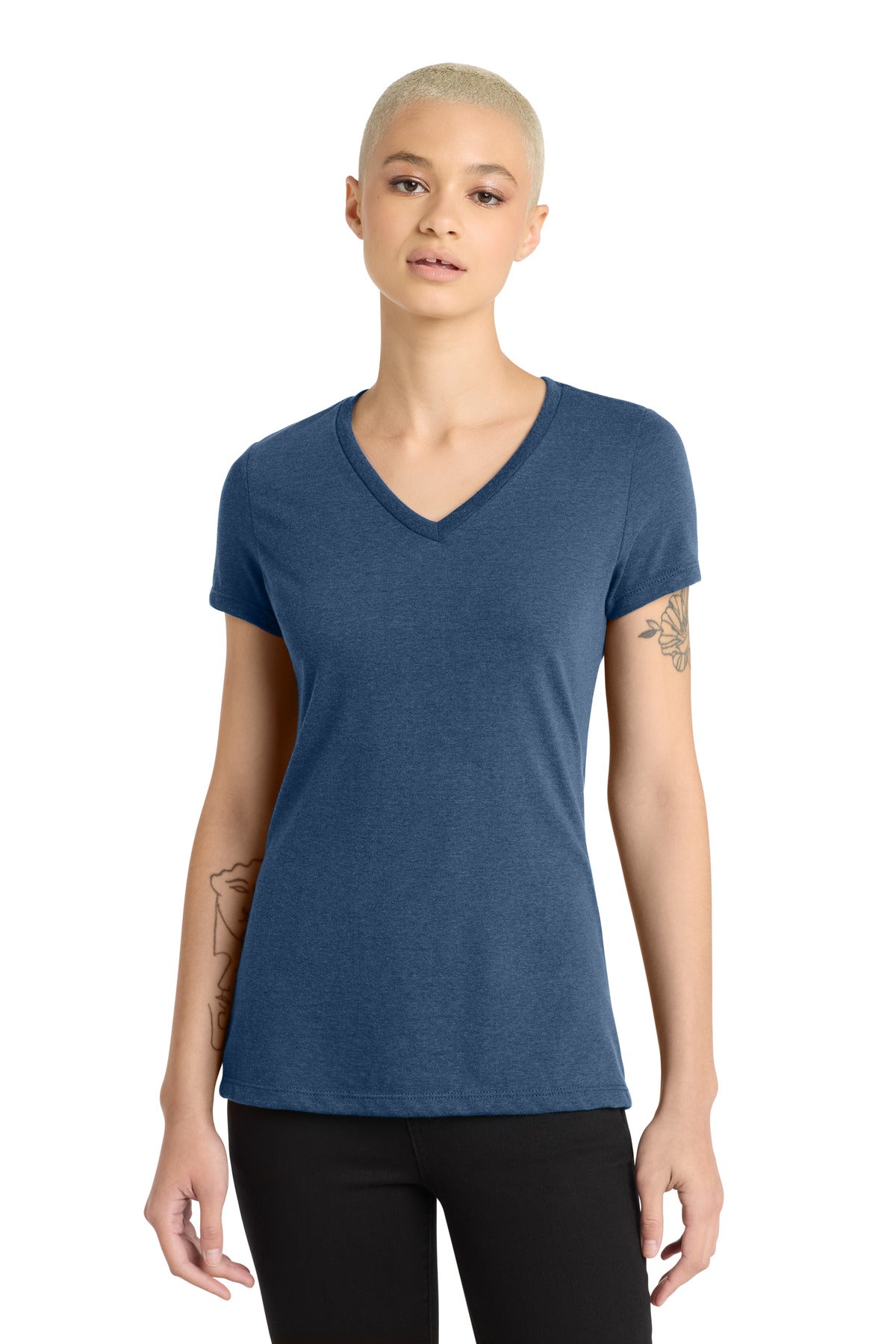 District Women's   Perfect Blend   CVC V-Neck Tee