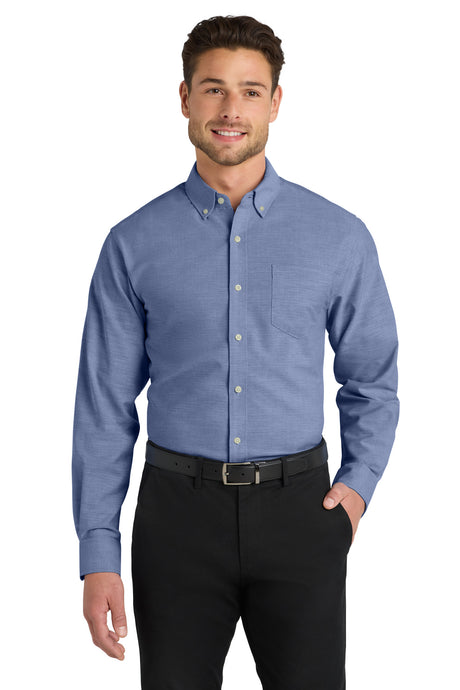 Port Authority Men's     Untucked Fit SuperPro    Oxford  S651