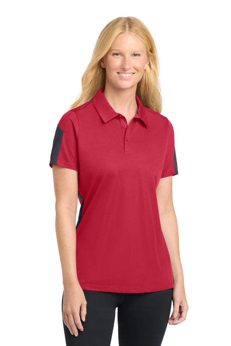 Sport-Tek Women's   PosiCharge   Active Textured Colorblock Polo