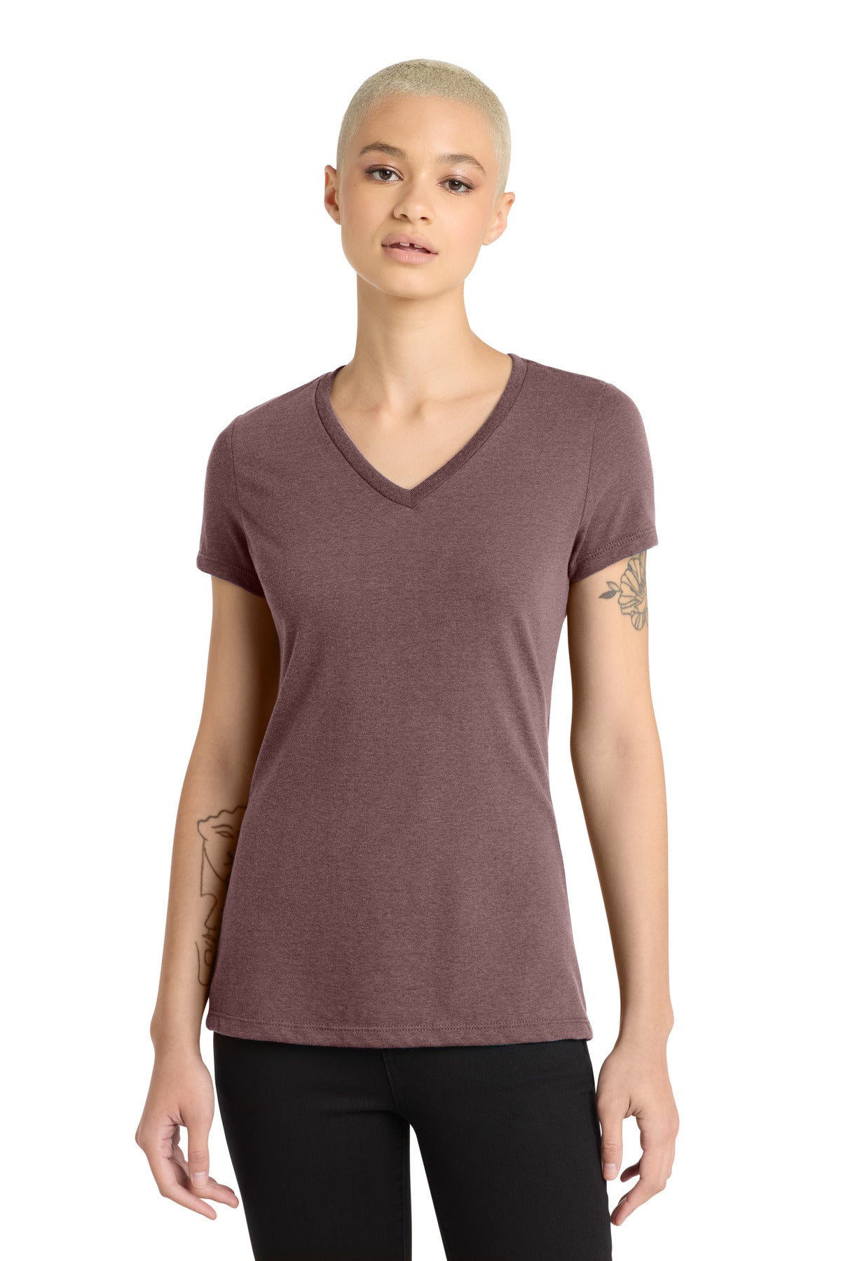 District Women's   Perfect Blend   CVC V-Neck Tee