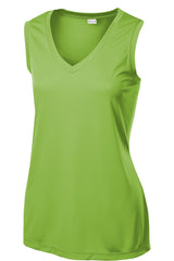 Sport-Tek Women's   Sleeveless PosiCharge   Competitor V-Neck Tee-3