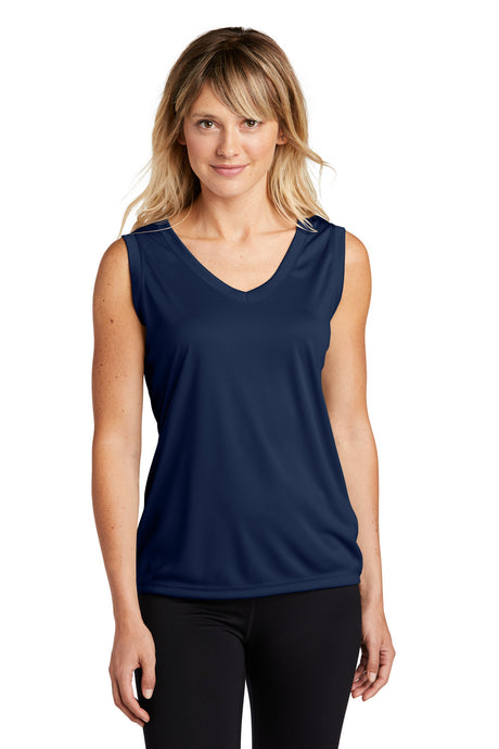 Sport-Tek Women's   Sleeveless PosiCharge   Competitor V-Neck Tee-1