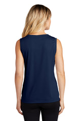 Sport-Tek Women's   Sleeveless PosiCharge   Competitor V-Neck Tee-2