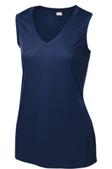 Sport-Tek Women's   Sleeveless PosiCharge   Competitor V-Neck Tee-3