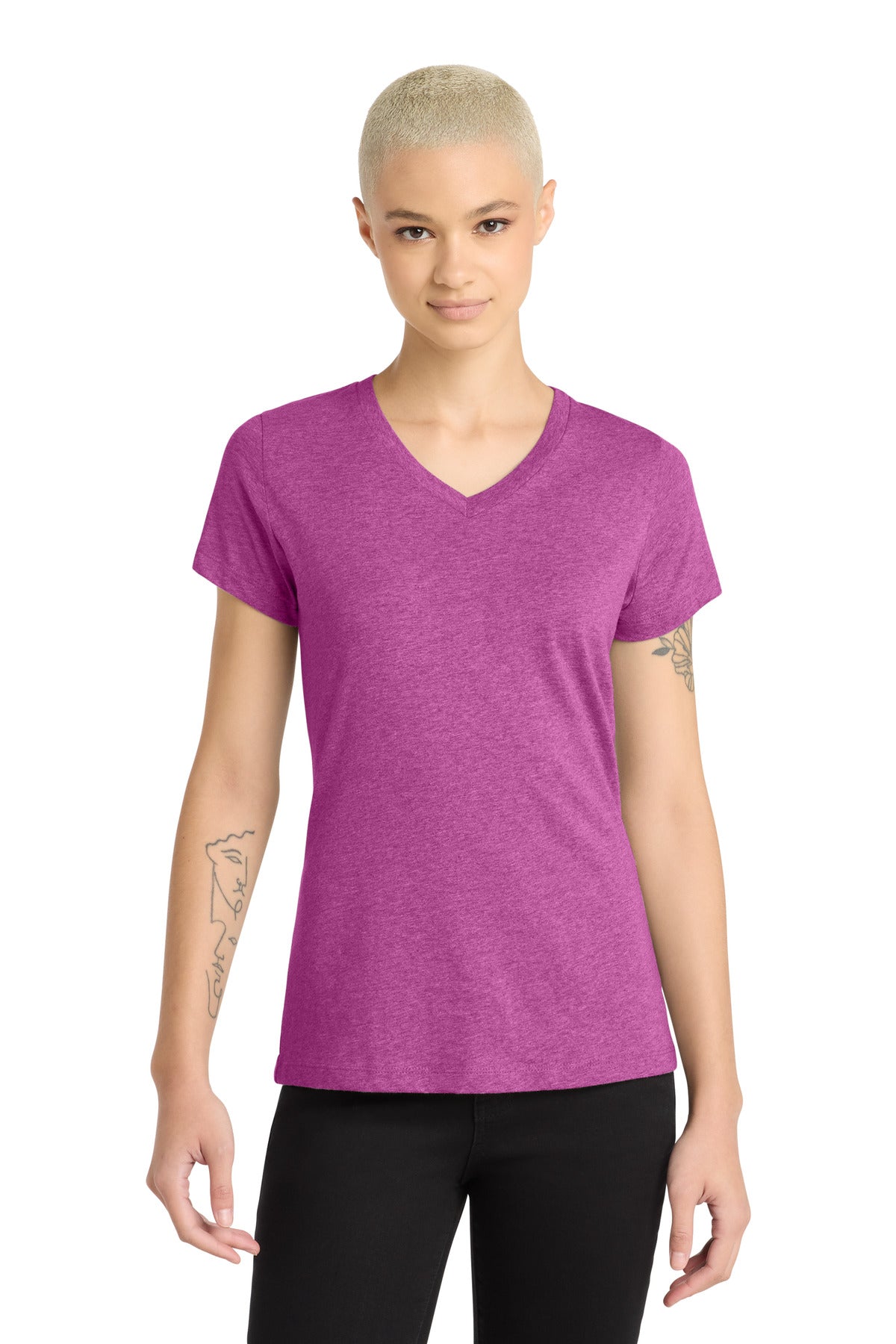 District Women's   Perfect Blend   CVC V-Neck Tee