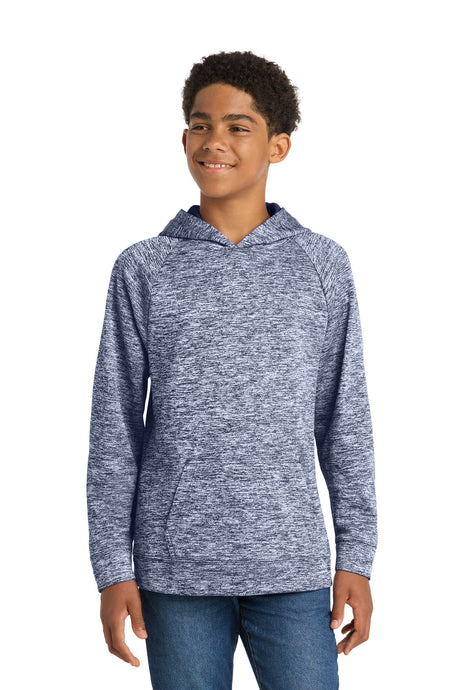 Sport-Tek Youth   PosiCharge   Electric Heather Fleece Hooded Pullover