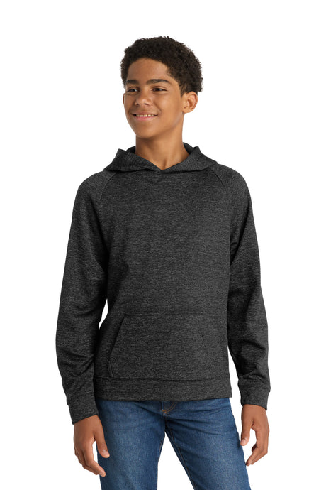 Sport-Tek Youth   PosiCharge   Electric Heather Fleece Hooded Pullover