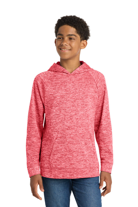 Sport-Tek Youth   PosiCharge   Electric Heather Fleece Hooded Pullover