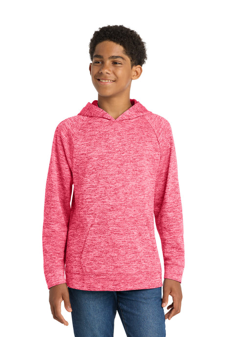 Sport-Tek Youth   PosiCharge   Electric Heather Fleece Hooded Pullover