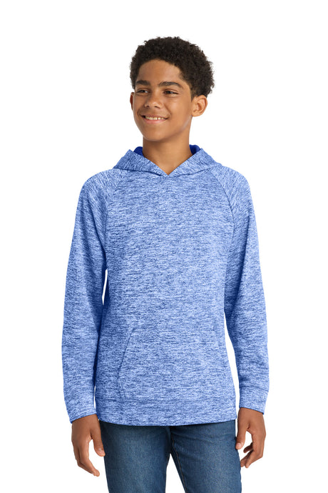 Sport-Tek Youth   PosiCharge   Electric Heather Fleece Hooded Pullover