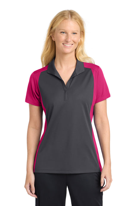 Sport-Tek Women's   Colorblock Micropique Sport-Wick   Polo